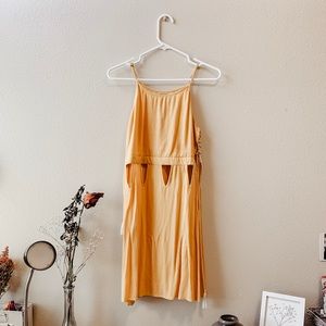 EARTHBOUND TRADING CO. short yellow dress